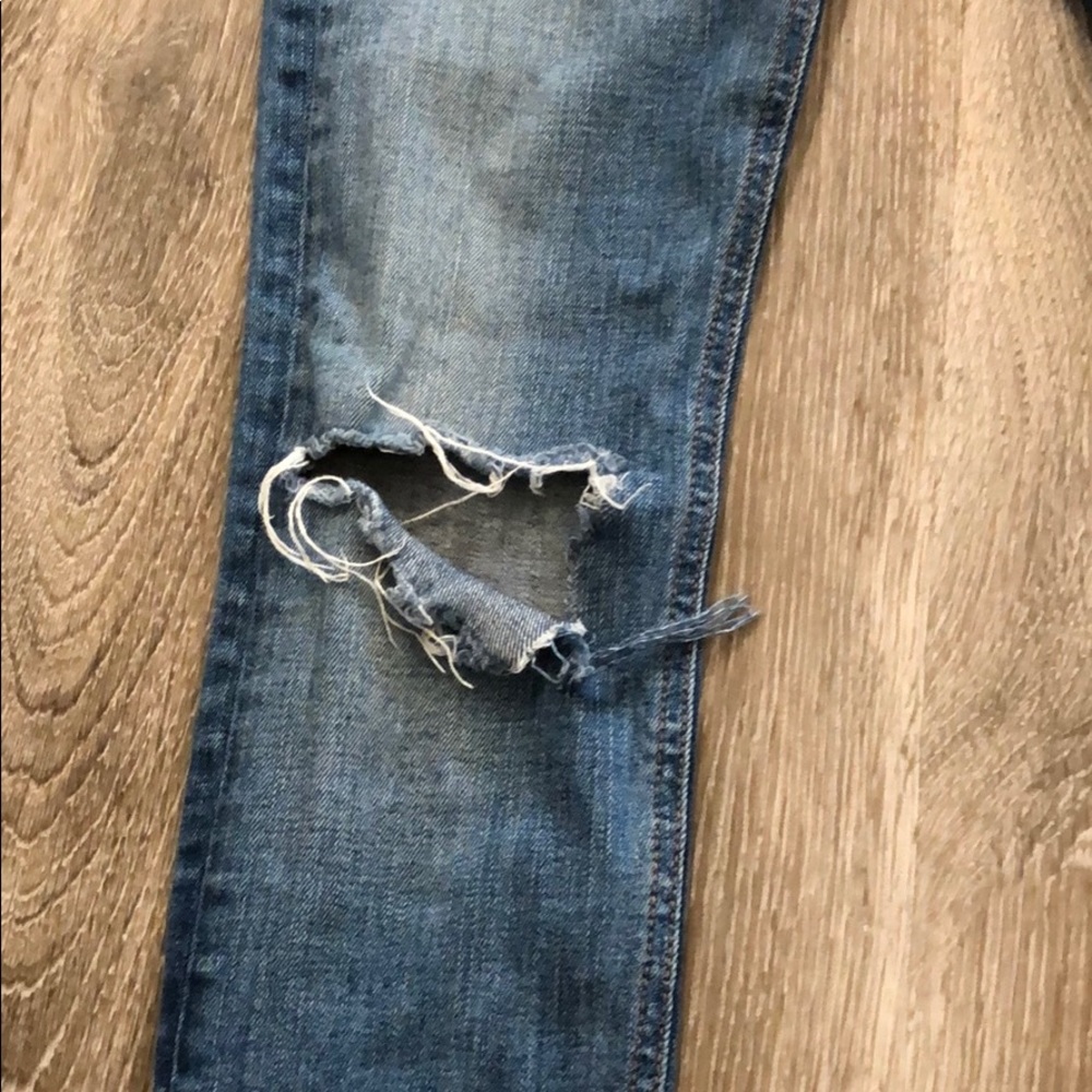 Rag & Bone skinny distressed at knee jeans - Picture 3 of 8